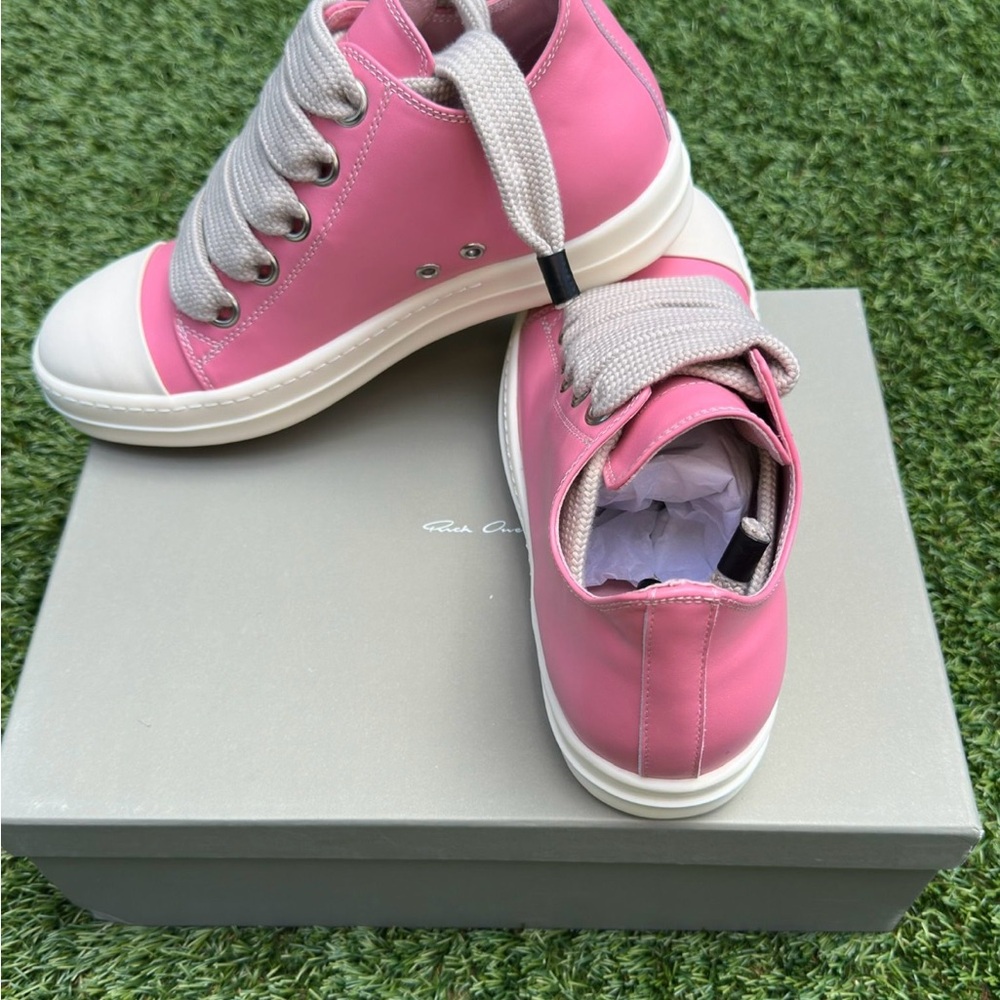 Pink High-Top Sneakers with White Soles